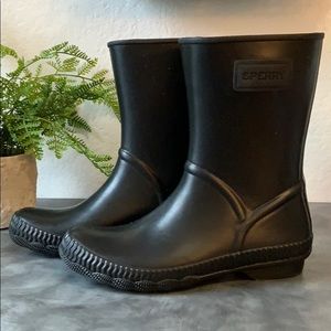 Black Rain Boots